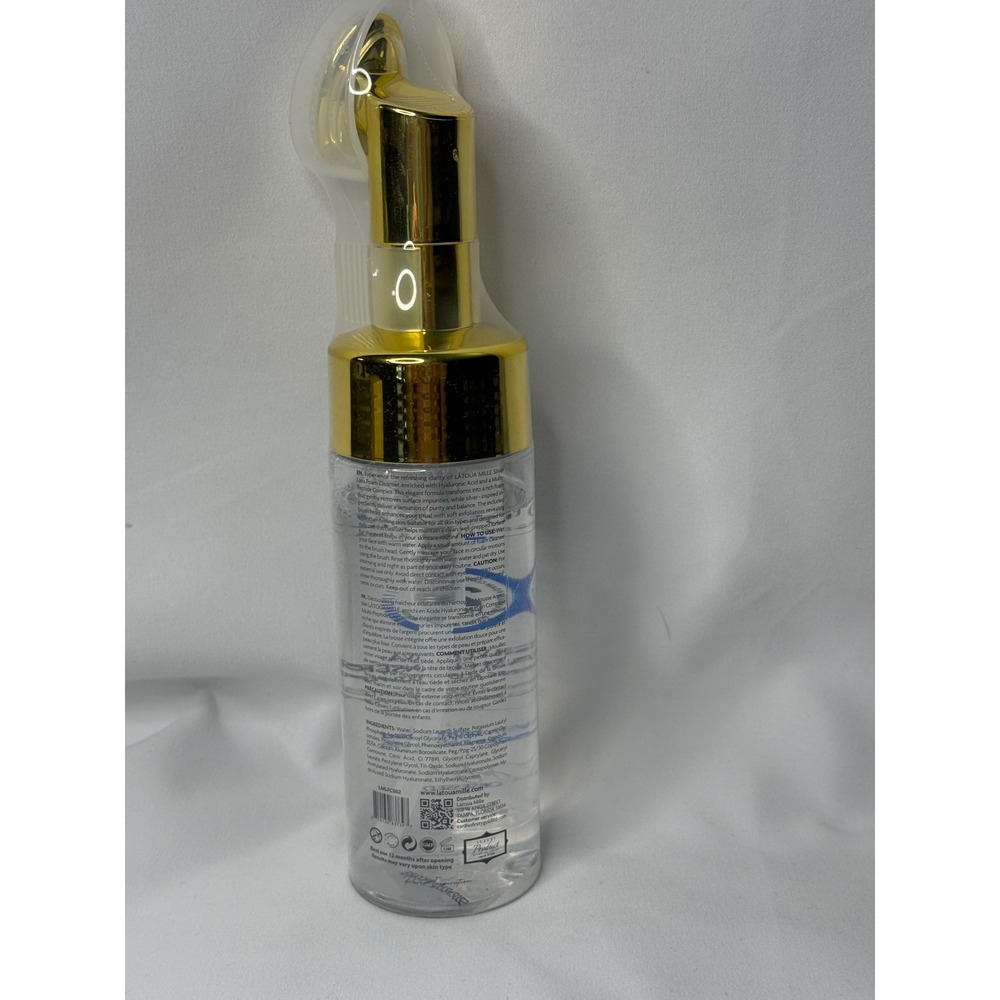 LATOUA MILLE Silver Silk Foam Cleanser with Hyaluronic Acid & Multi-Peptides New